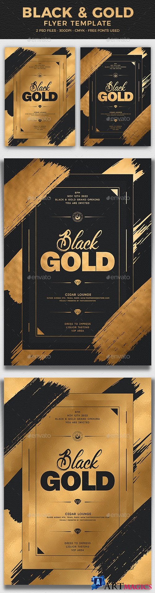 Black and Gold Flyer Template V15 - 25121989 - 4321812
