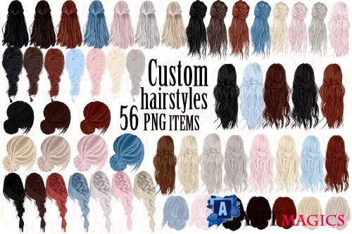 Custom Hairstyles Clipart - 4335029