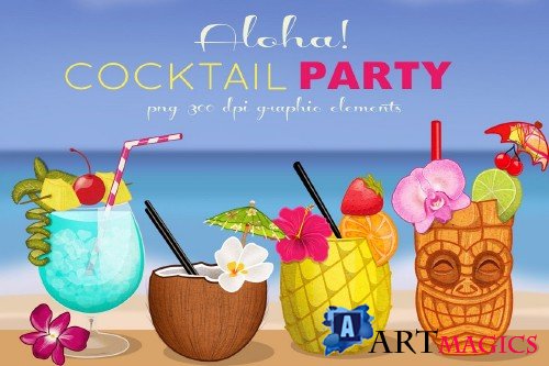 Tropical Cocktail Party Elements - 167304