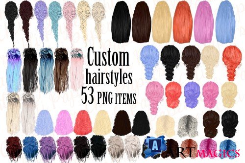 Custom Hairstyles Clipart - 4315877