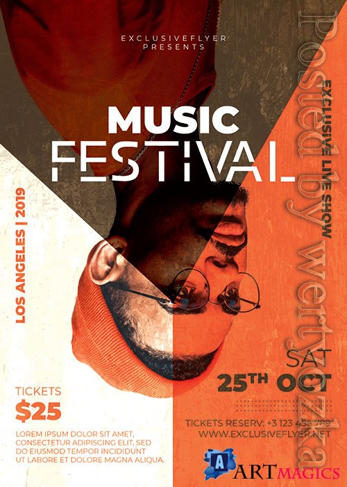 Music festival - Premium flyer psd template