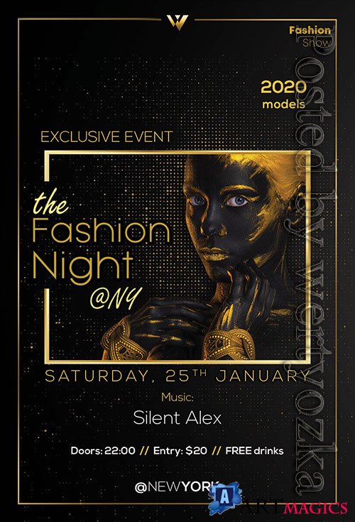 Fashion Night - Premium flyer psd template