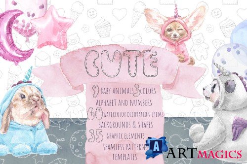 Cute Baby Unicorn Collection - 3698662