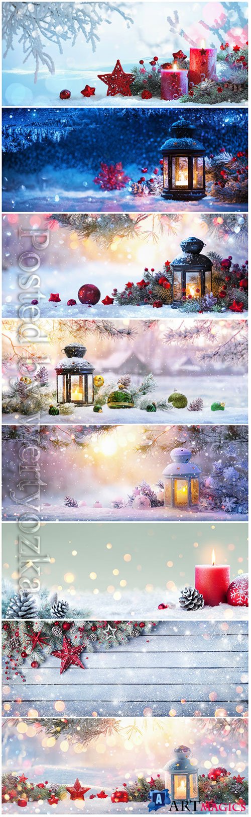 Winter decoration background