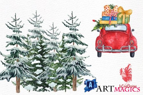 WINTER FAMILY CHRISTMAS CLIPART - 4150842