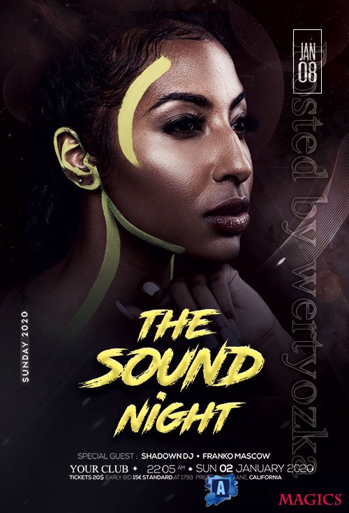 The Sound Night Party - Premium flyer psd template