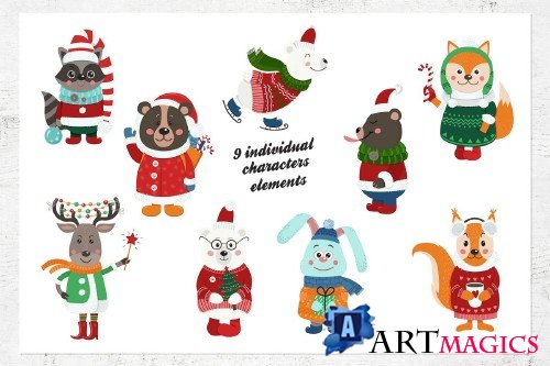 Cute animals and Christmas - 3308064