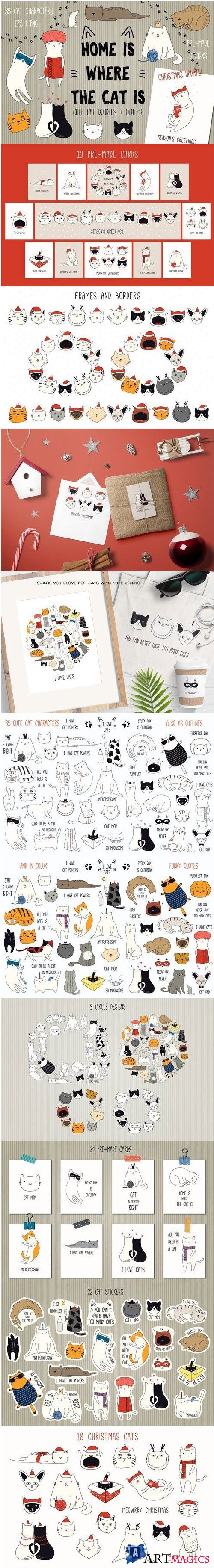 Cute Cat Doodles 3159467