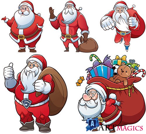    -   / Santa Claus - Vector Graphics