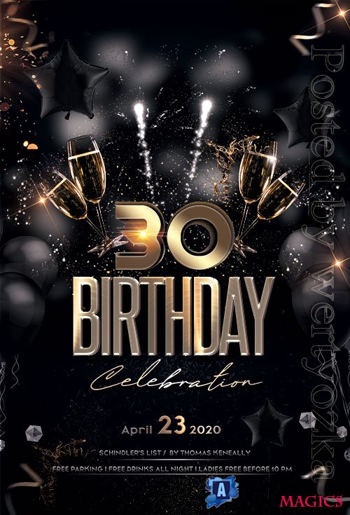 Birthday Party - Premium flyer psd template