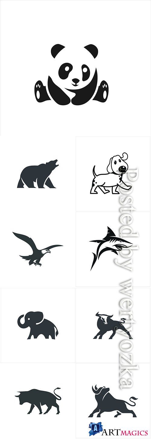 Animal logo in vector