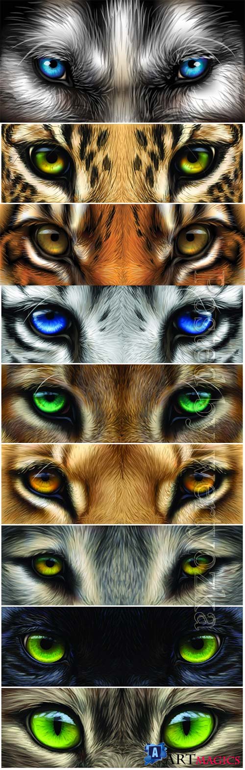 Big eyes animals close-up