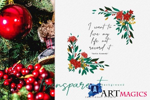 Merry Christmas Card Template 5x7 - 412519
