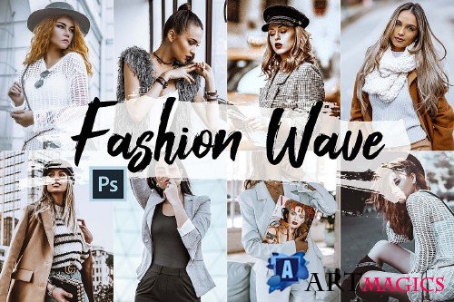 05 Fashion Wave Photoshop Actions, ACR and LUT presets - 412823