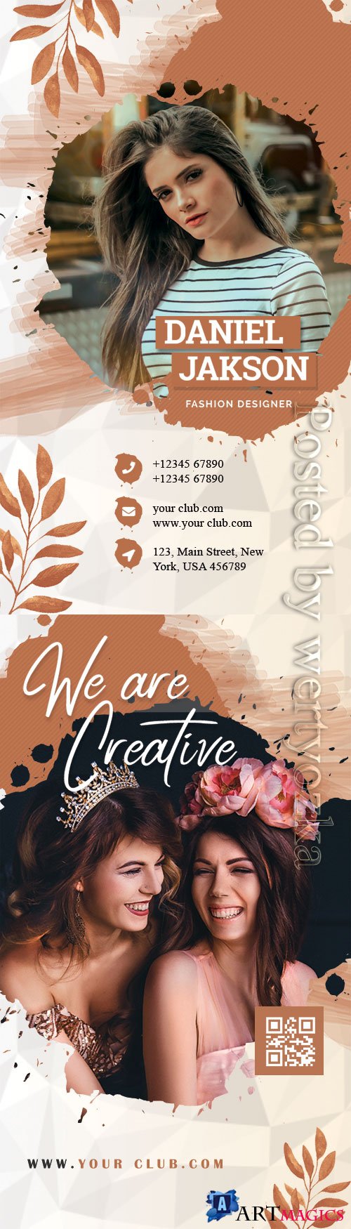 Fashion Designer Business_Card - Premium flyer psd template