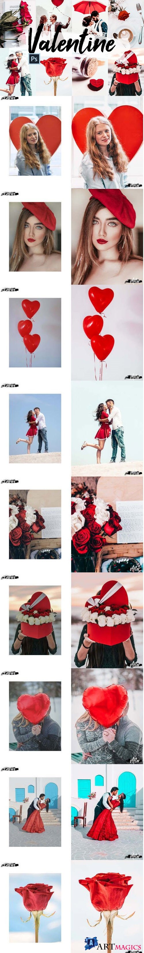 05 Valentine Photoshop Actions, ACR and LUT presets - 415935