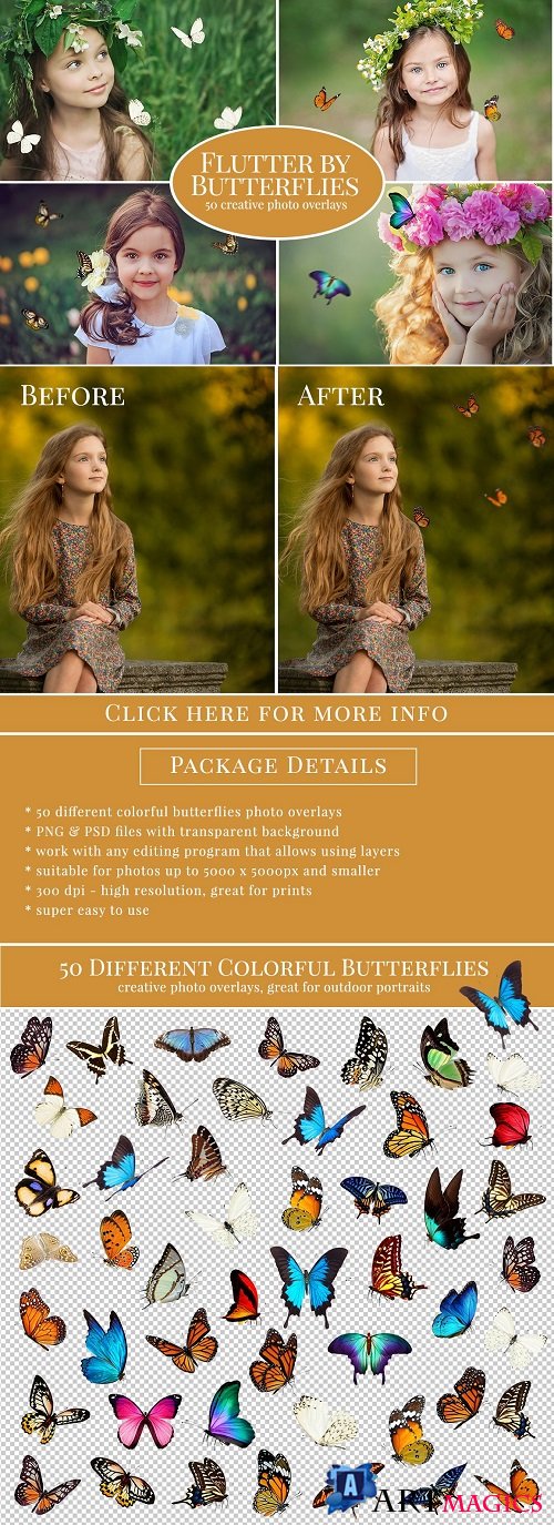 Flutter by Butterfly photo overlays - 1470539