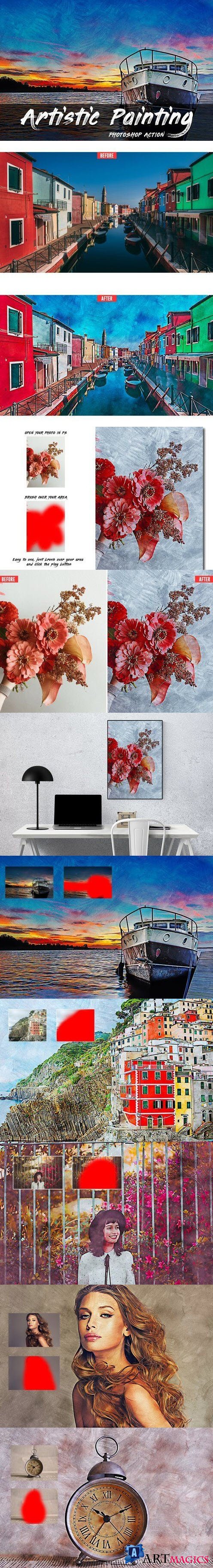 Artistic Painting Photoshop Action 4318557