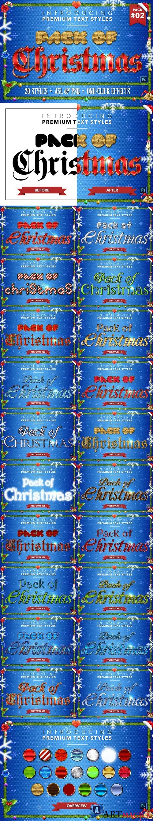 Christmas Pack #2 - Text Styles - 4378071