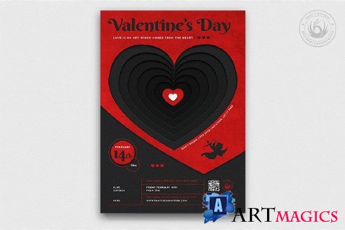 Valentines Day Flyer Template V23 - 4444383
