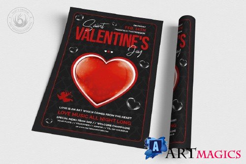 Valentines Day Flyer Template V24 - 4446196