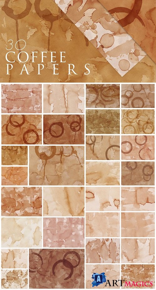 30 Coffee Paper Textures
