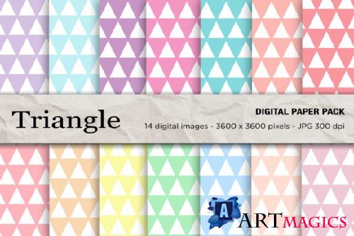 Triangle Seamless Patterns - 2427753