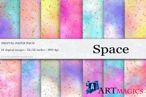 Space, Galaxy Digital Papers - 4452626
