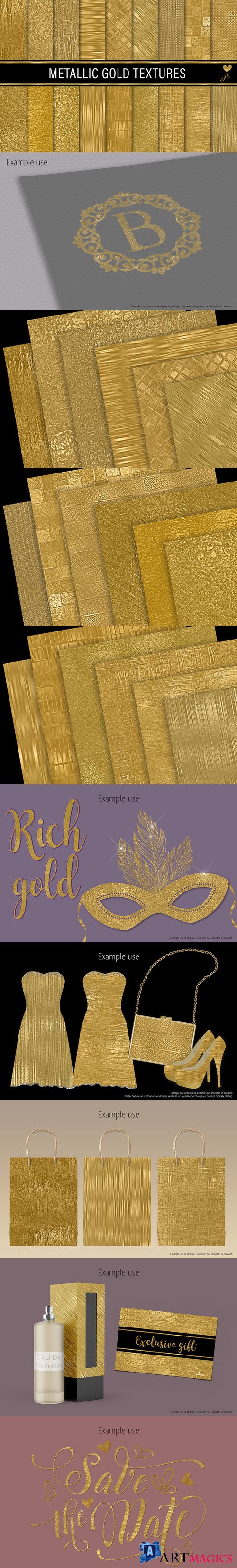 Metallic Gold Textures - 2535811