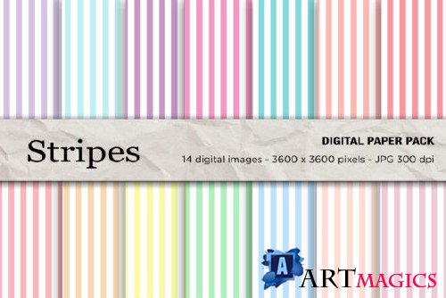 Stripes Seamless Patterns - 2427745
