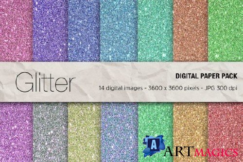 Glitter Digital Papers - 2463866
