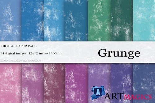 Grunge Digital Paper - 4456628