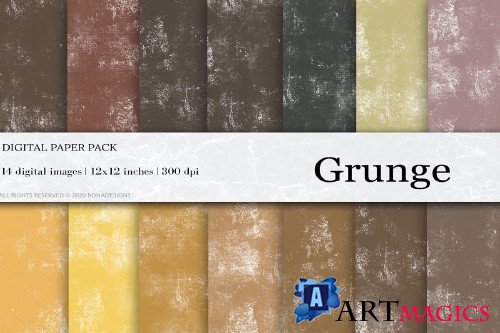 Grunge Digital Paper - 4456616