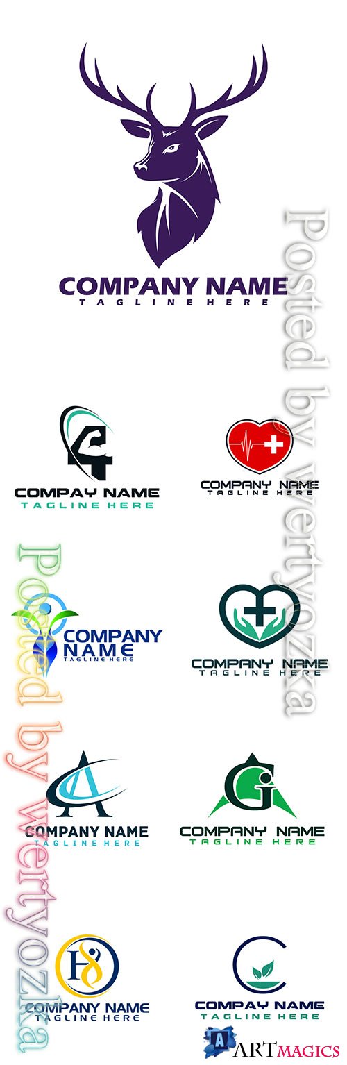 Company logo icon isolated white background