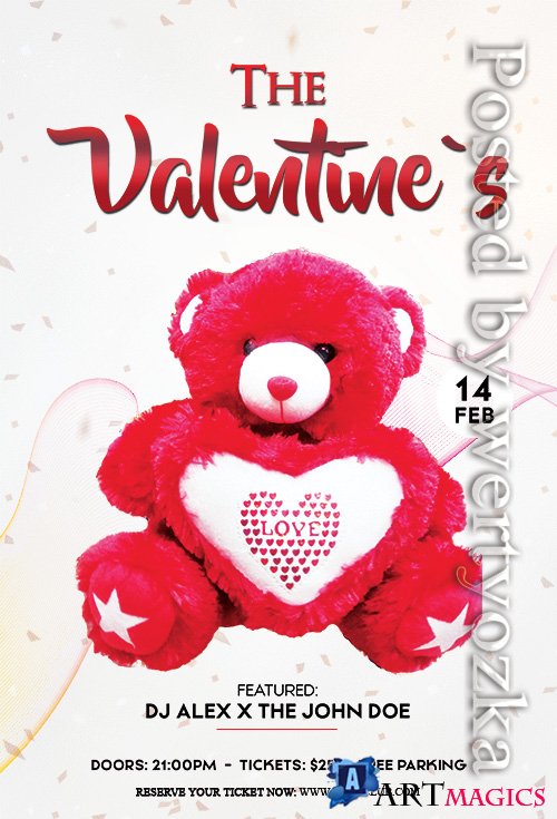 The Valentines Event - Premium flyer psd template