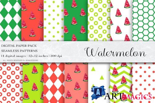 Watermelon Digital Papers - 4481820