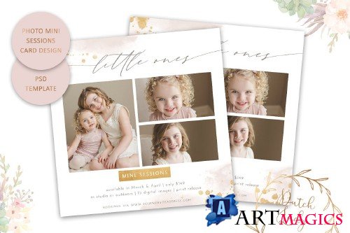 PSD Photo Session Card Template #52 - 4434180