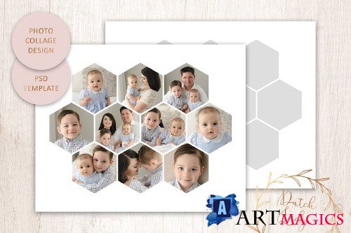 PSD Photo Collage Template #6 - 4421513