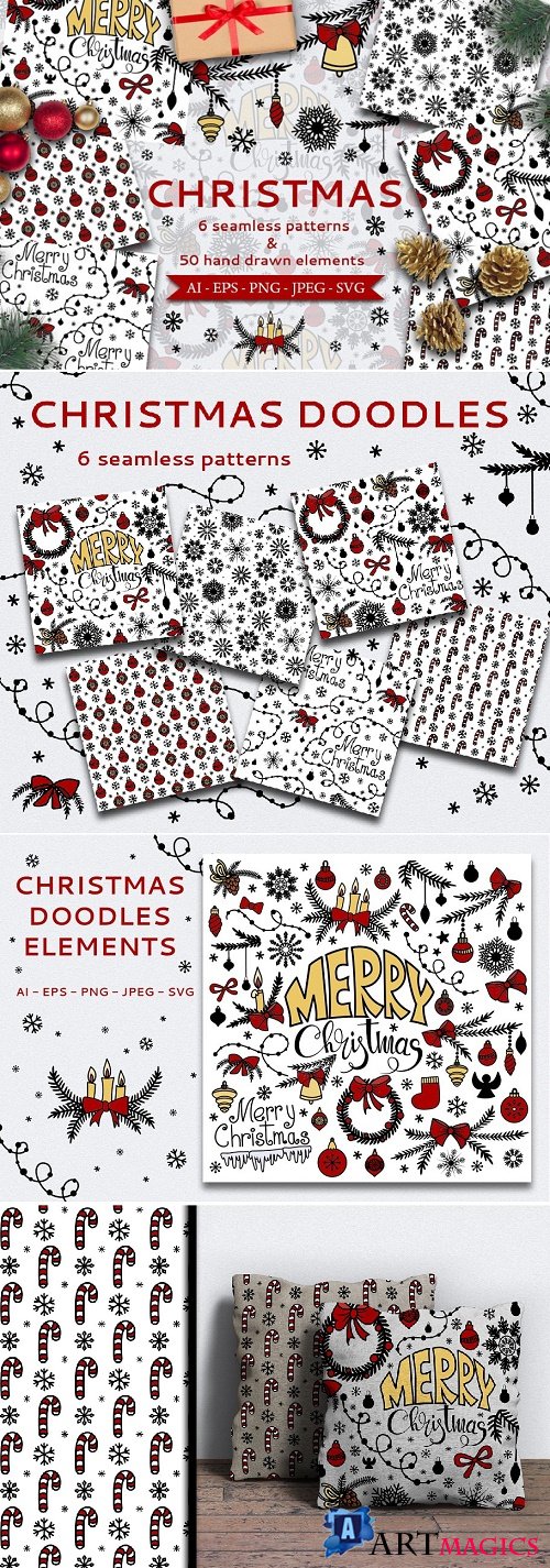 Christmas Seamless Patterns - 3169265