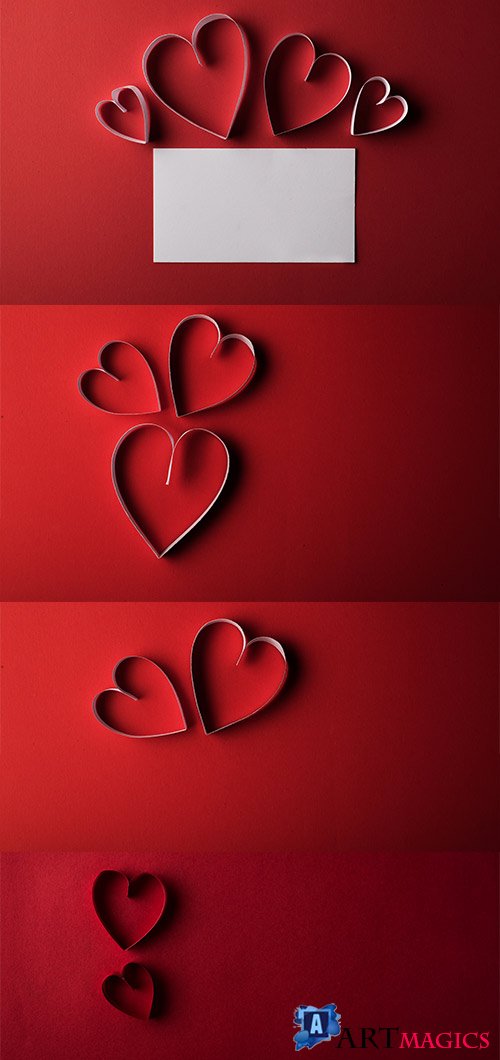   -   / Hearts of lovers - Raster clipart