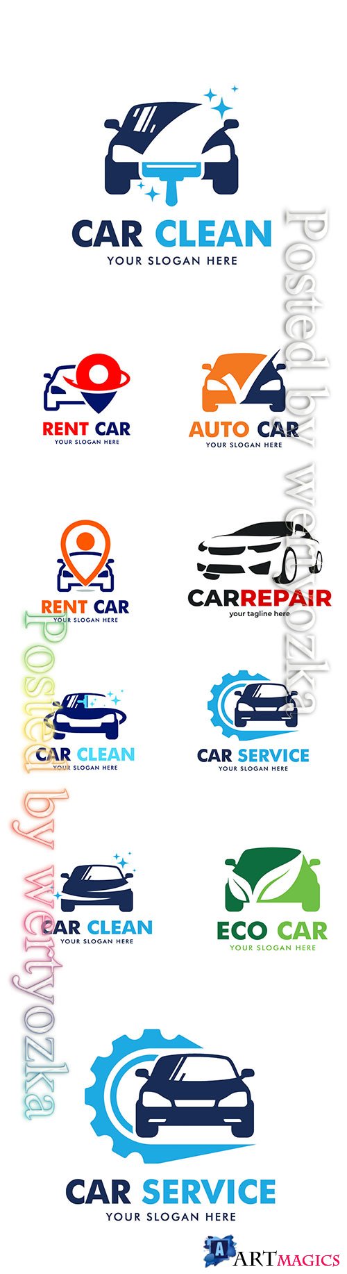 Car logo collection vector illustration