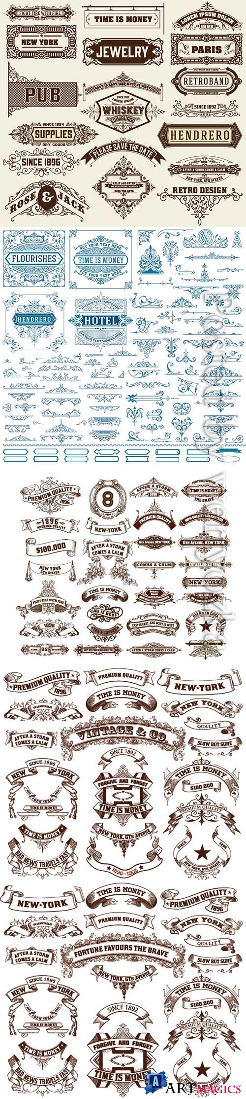 Vintage resources for invitations, banners, posters