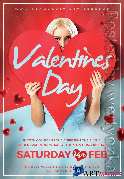 Valentines_day_love_notes - Premium flyer psd template