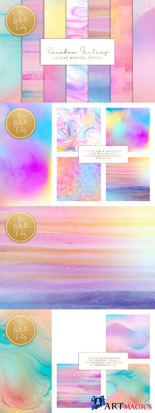 Digital Backgrounds Rainbow Fantasy - 4559937