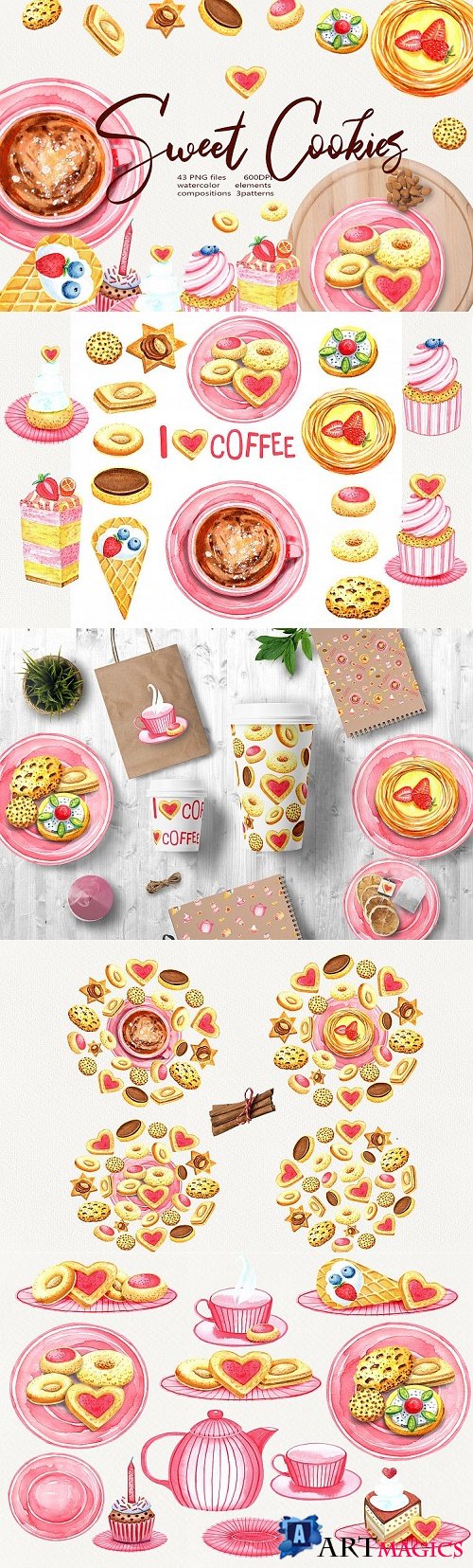 Sweet Cookies Clip Art - 376622