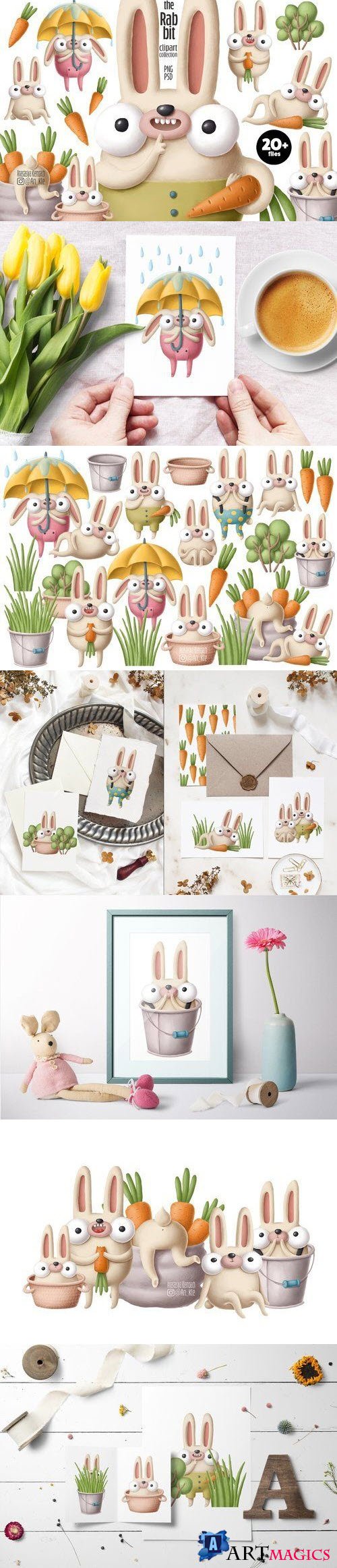 Rabbit clipart collection - 4425958