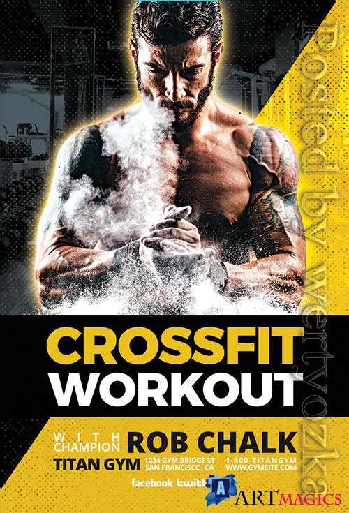 Crossfit Workout - Premium flyer psd template
