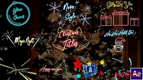 Christmas Neon Titles 338697 - After Effects Templates