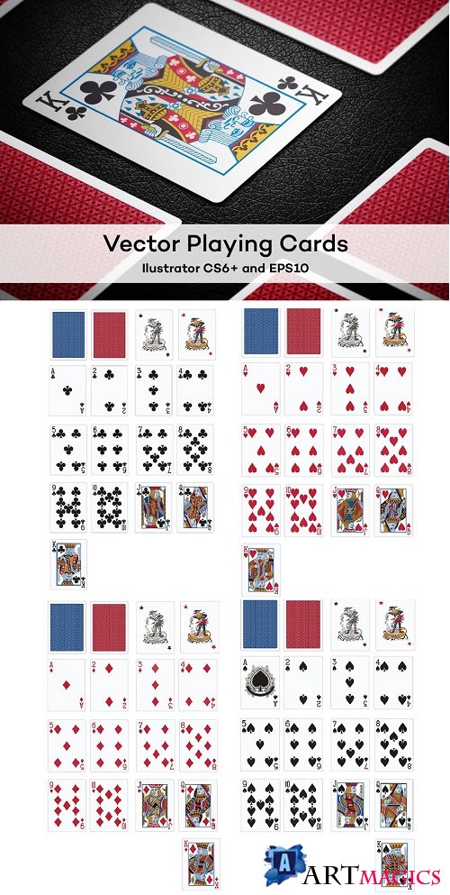Vector Playing Cards // Full deck - 4579337