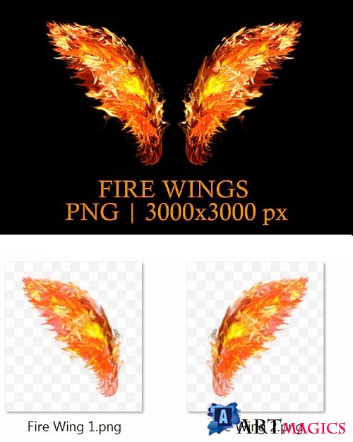 Fire Wing PNG - 4130369